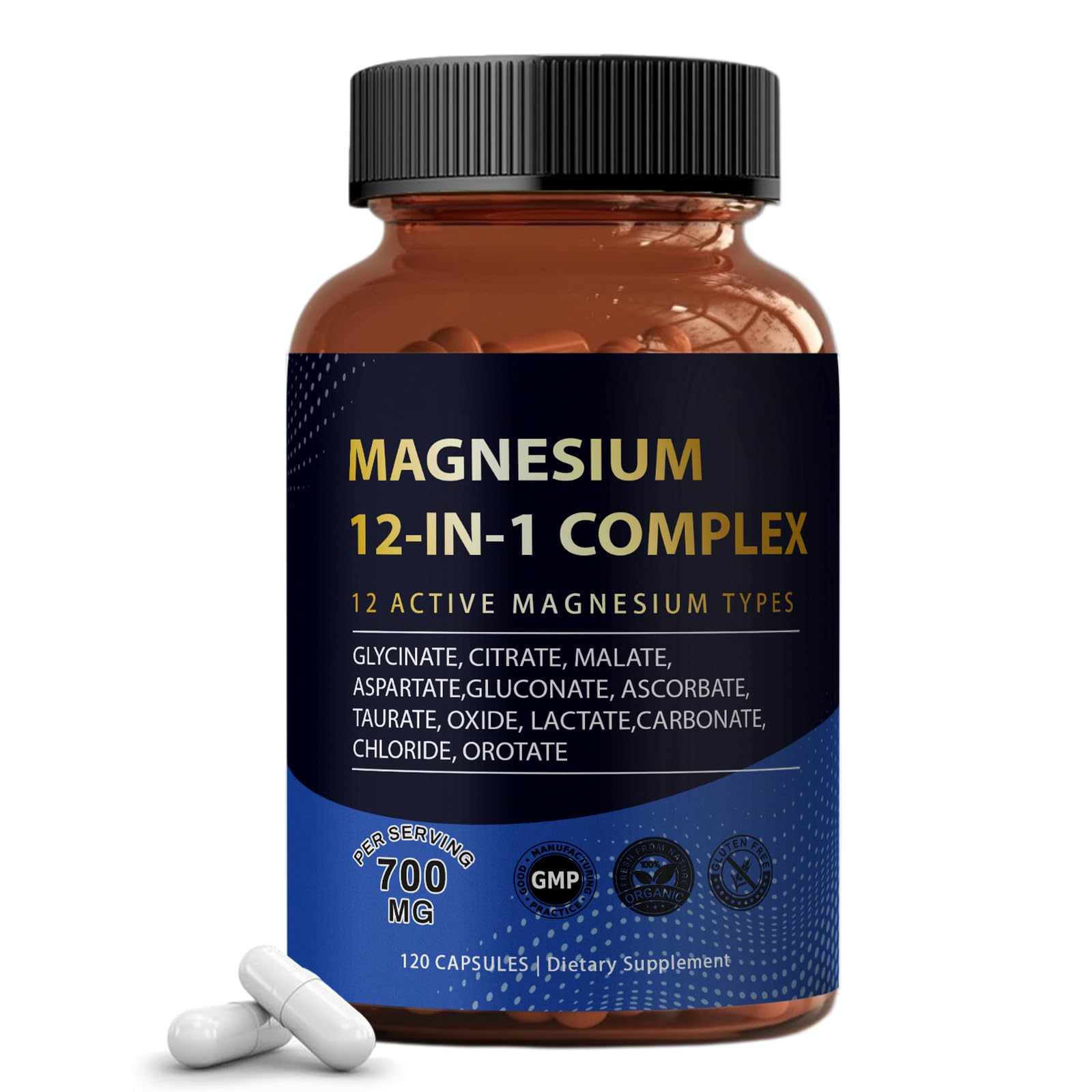 YPRYPR Puravita Magnesium Complex, botella: absorción fácil para energía diaria