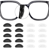 YR almohadillas nasales de silicona adhesivas para gafas, agarre antideslizante durante actividades.