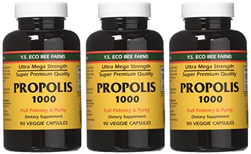 Cápsulas de Propolis 1000 de YS Eco Bee Farms para consumo diario
