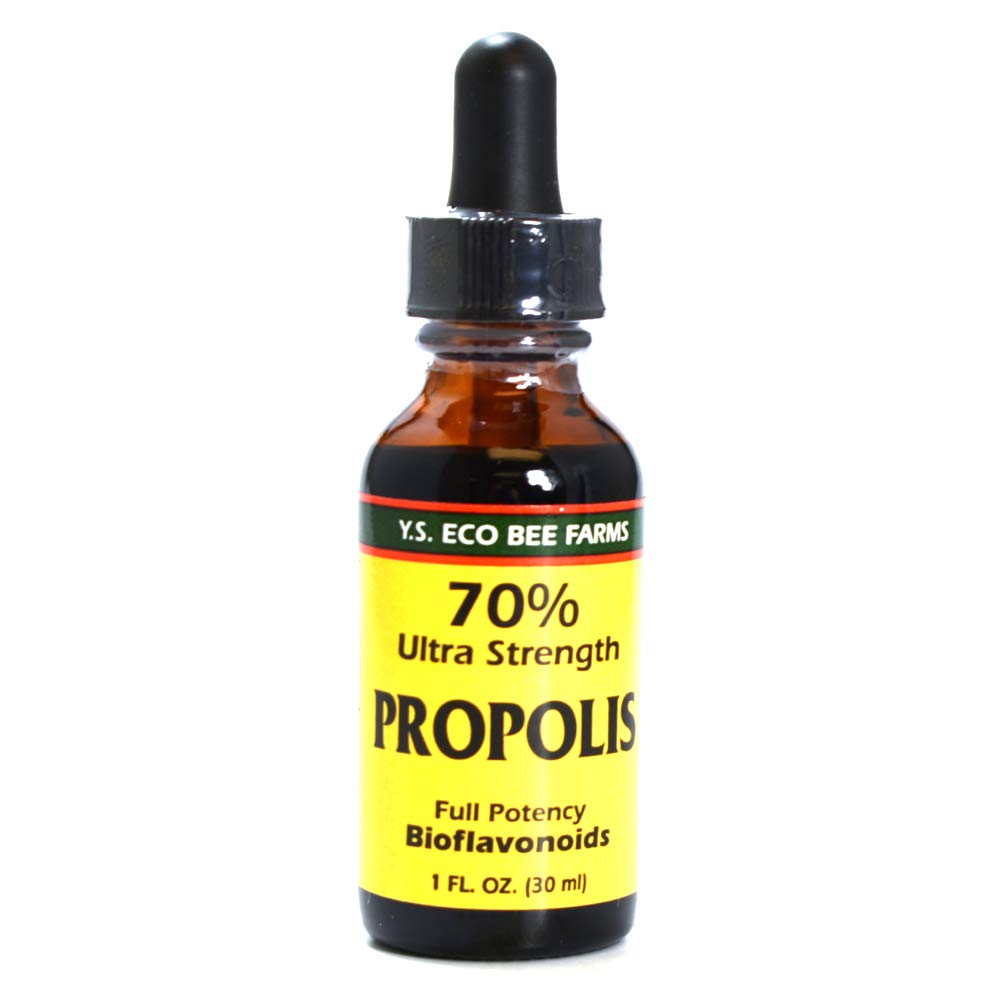YS Eco Bee Farms Propolis 70% botella orgánica lista para uso diario