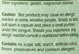 YS Organic bote de cápsulas de polen de abeja para apoyo nutricional diario