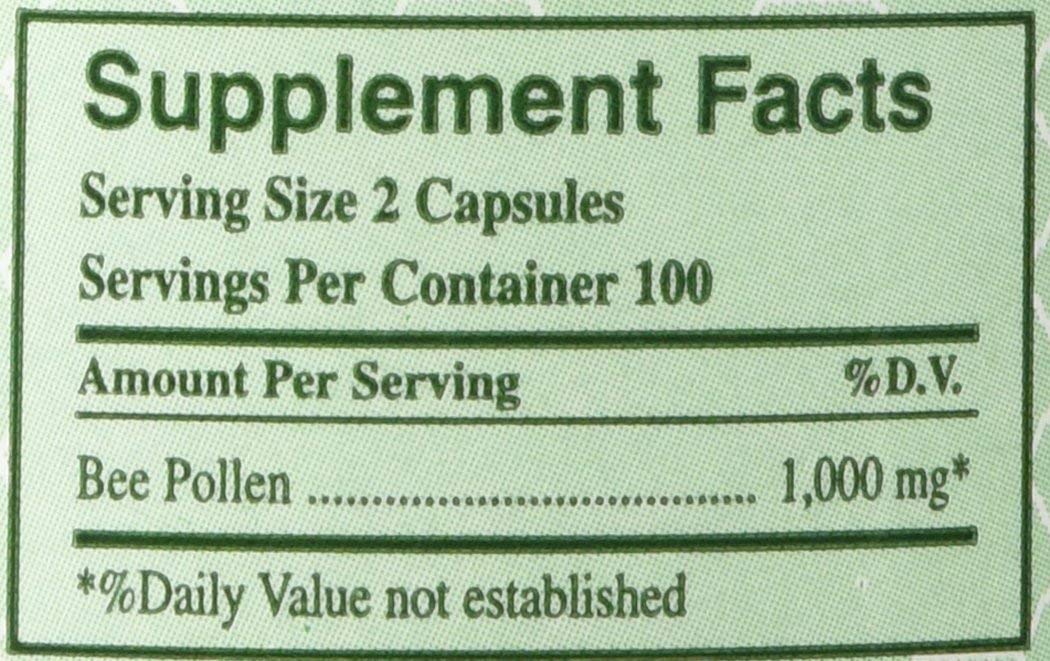 YS Organic etiqueta de polen de abeja: producto orgánico sin aditivos