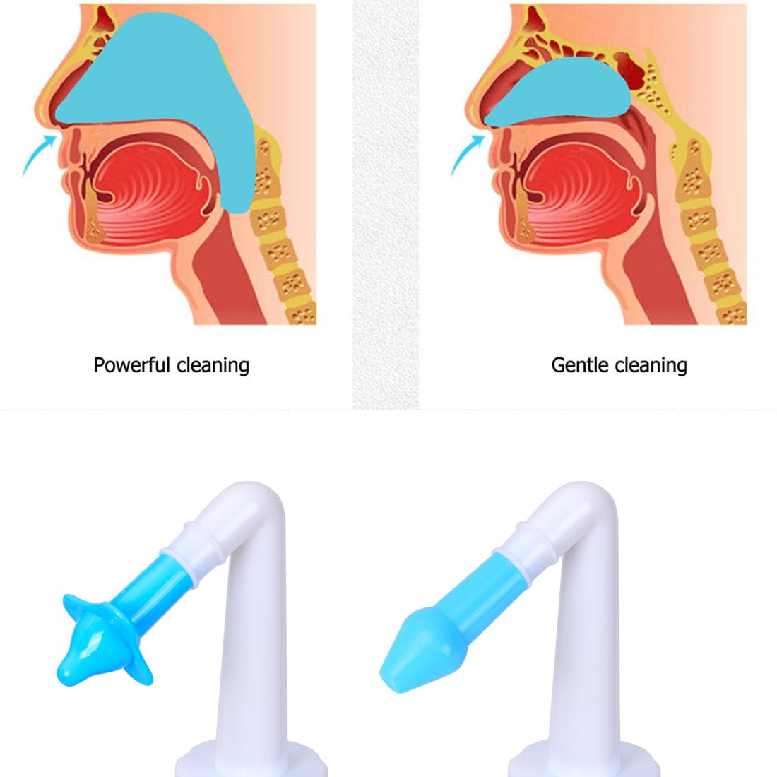 Neti Pot YSYONM: flujo nasal suave que hidrata la mucosa.