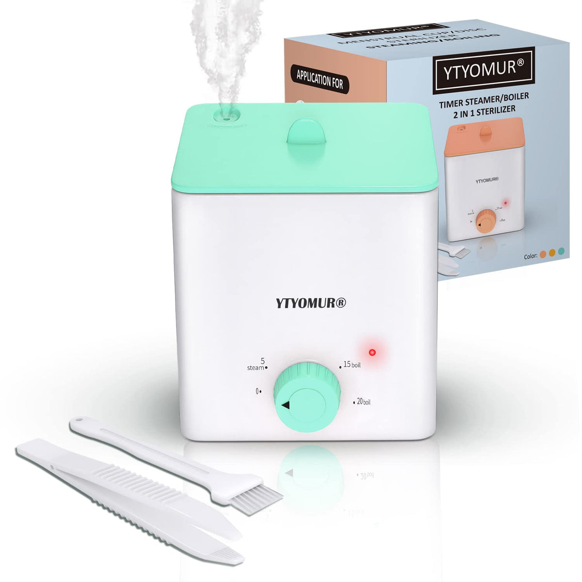 Esterilizador YTYOMUR para copas menstruales con vapor y hervido