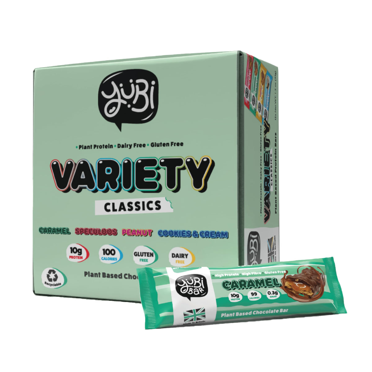 YuBi Bars variedad-pack-barra-proteina: snack proteico para cualquier momento del día.