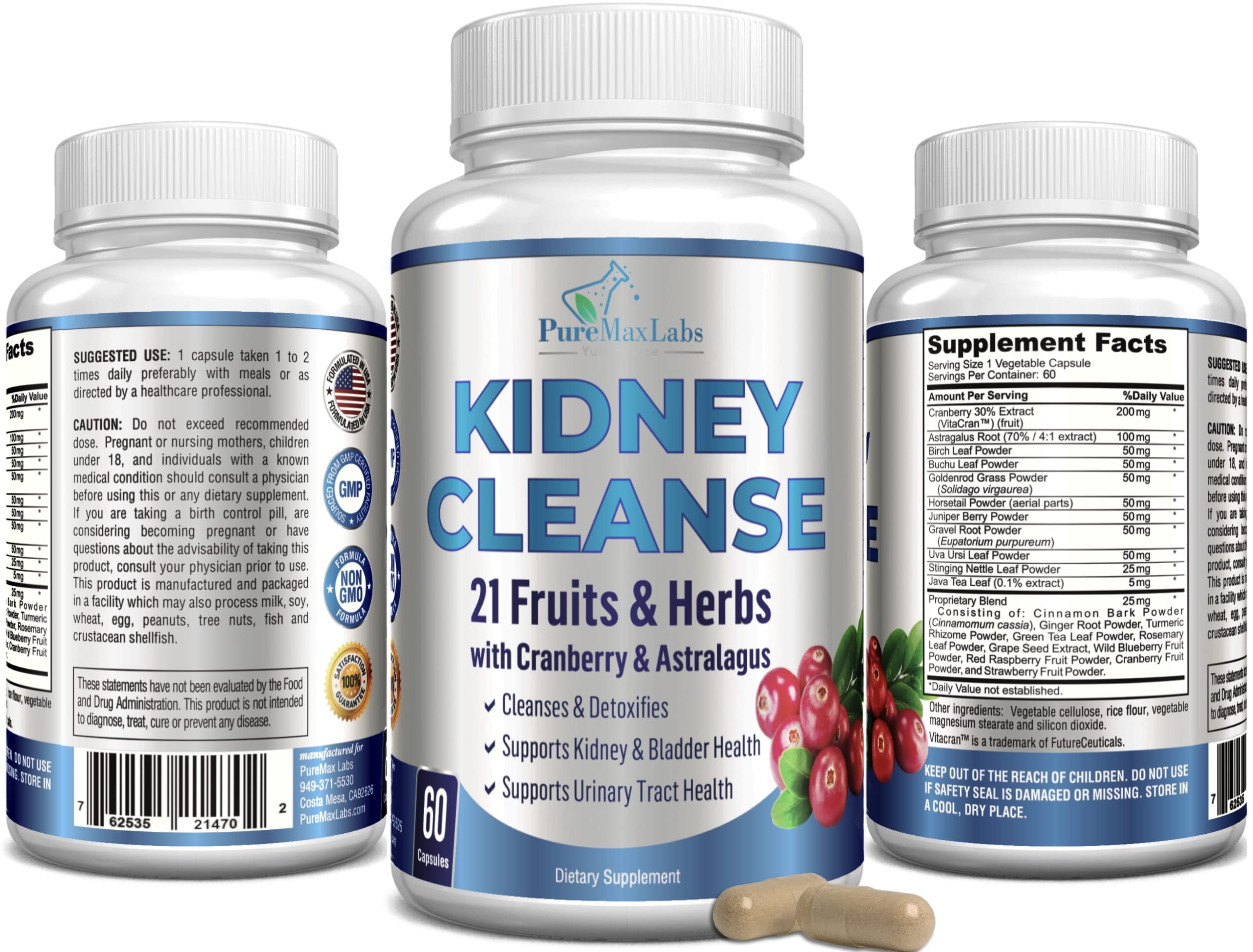 Cápsula diaria de YUMMYVITE, opción vegana para bienestar renal.