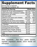 YUMMYVITE Thyroid Support ingredientes: alta calidad para tranquilidad.