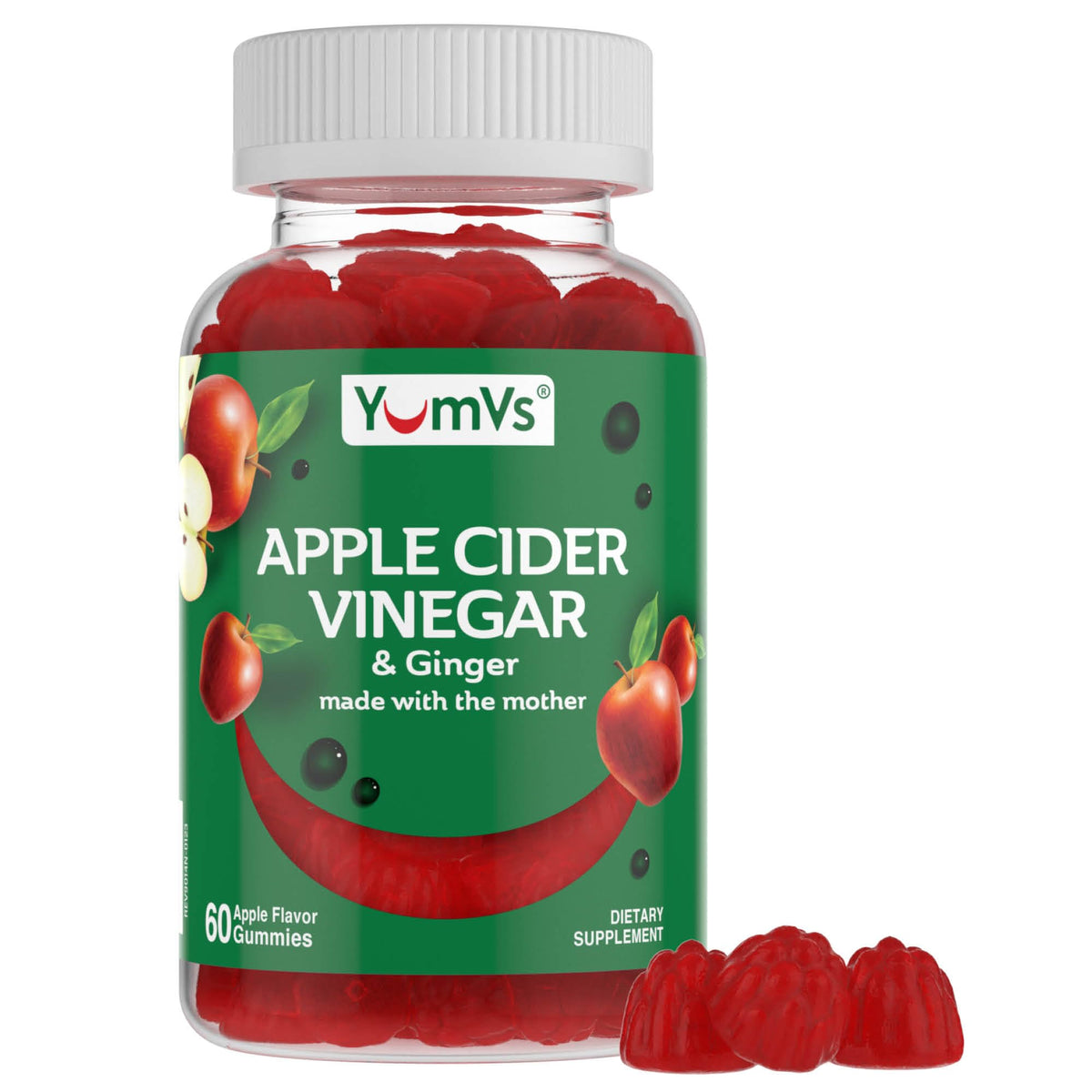 Gominolas YumV's con vinagre de sidra de manzana, posible apoyo a la saciedad