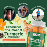 Soporte de articulaciones con YumV's Curcumin, adecuado para movimientos diarios.