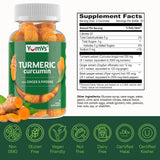 Ingredientes vegetarianos y certificados kosher/halal en YumV's Curcumin Turmeric.
