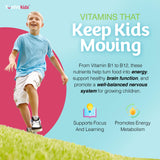 YUM-V'S Kids Multivitamin, presentación de dos meses, masticables para familias