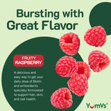 Dos gominolas YumVs Teen, dosis diaria para adolescentes.