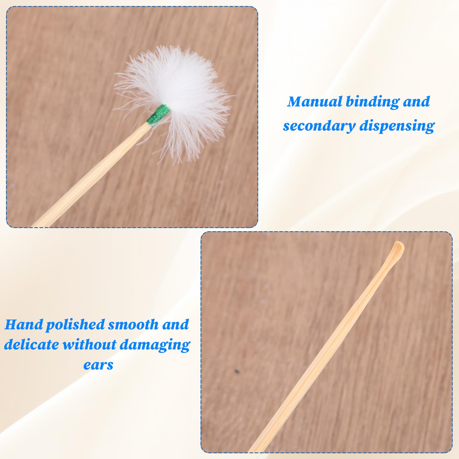 Yuomeaz cerumen madera cuchara, almacenamiento práctico y higiénico.
