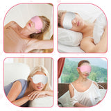 Yuomeaz mascarilla de ojos peluche rosa, bloqueo suave de la luz.