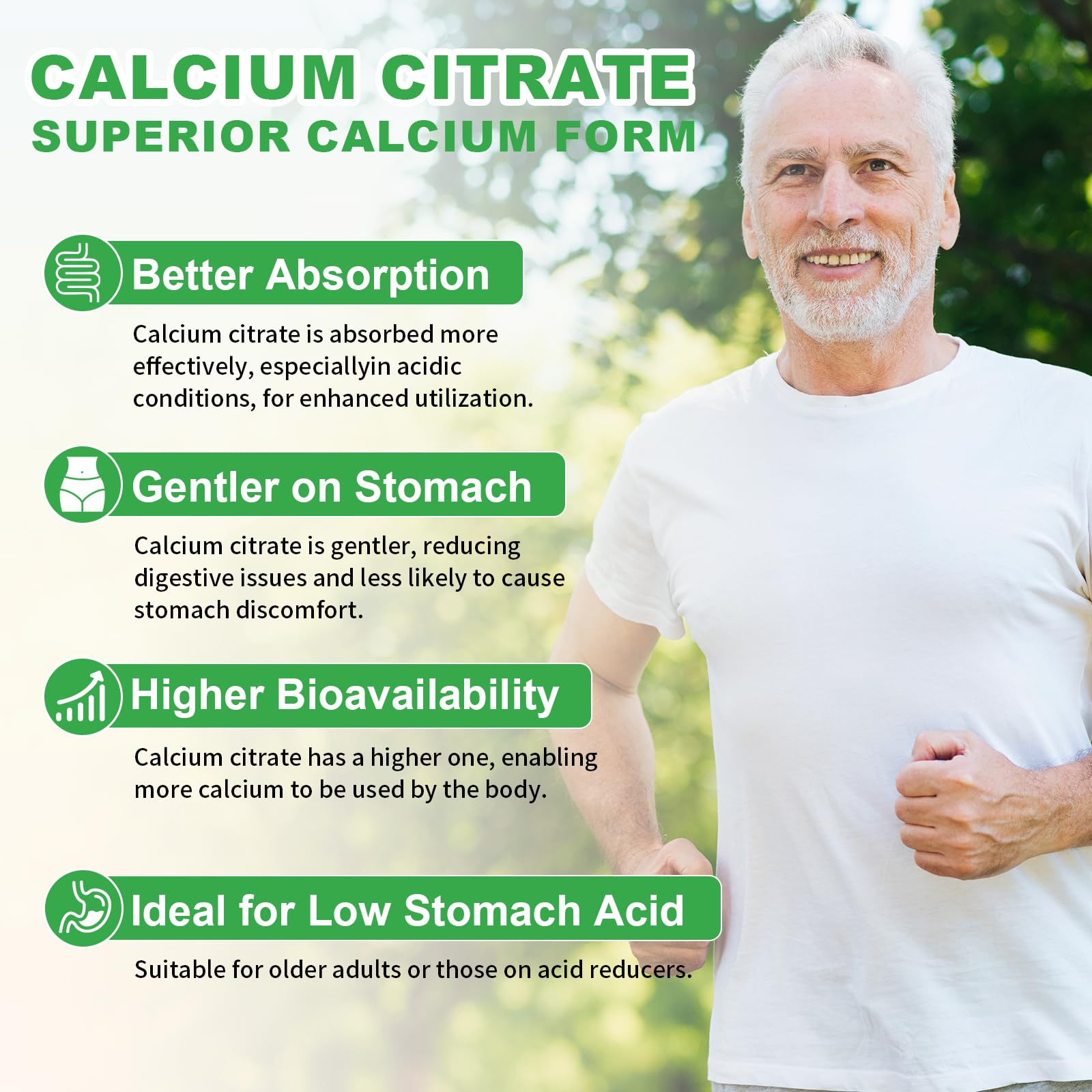 Caja Yuulai Citrato de Calcio 1200 mg para huesos y dientes.