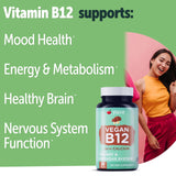 Yuve B12 vegana en cápsulas para energía diaria y claridad.