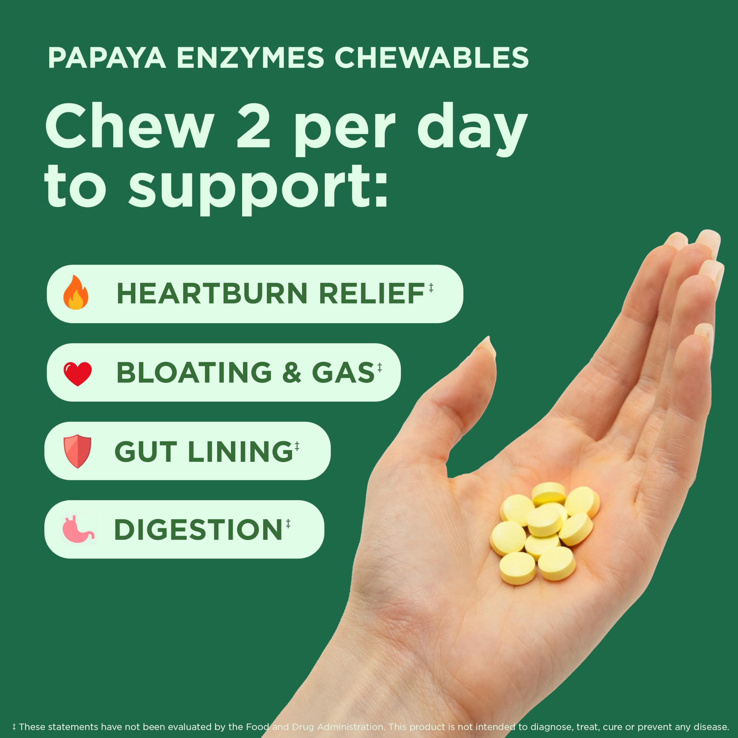 Yuve Naturals sabor-tropical-papaya, sin azúcar para confort digestivo tras la comida.