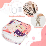 YUXIANLB bolsa compacta para sanitarios, almacenamiento discreto en cualquier lugar.