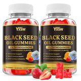 Gomitas YXSW con aceite de semilla negra y sabor fresa para apoyo diario