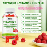 yxsw gomitas complejo B frambuesa, uso diario para rutina saludable