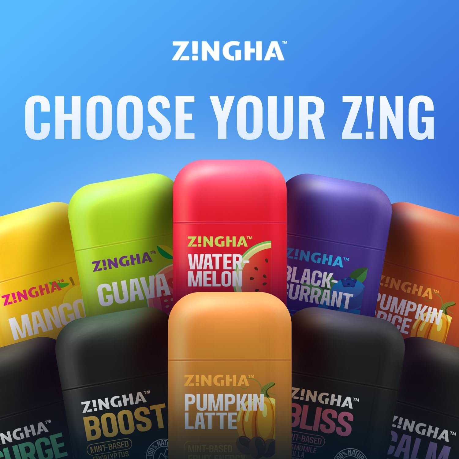 Z!NGHA Nasal Stick envase práctico para uso rápido