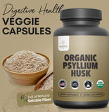 Textura natural de cápsulas psyllium 750 mg, Zealthy Life