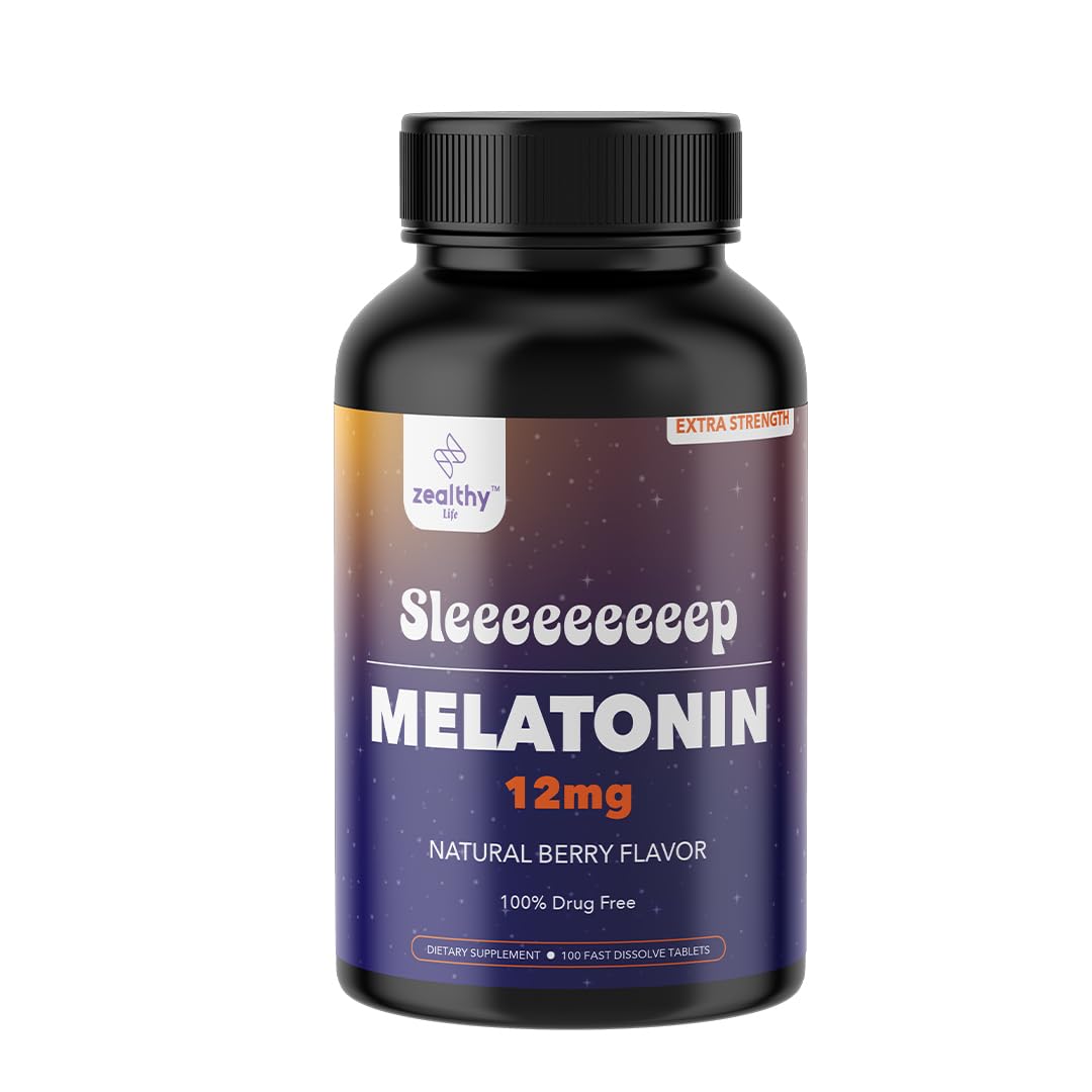 Z Zealthy Life melatonina disolución rápida en botella para dormir sin agua.