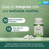 ZAFINCO Gut Relief: ingredientes clave como psyllium y aloe vera.
