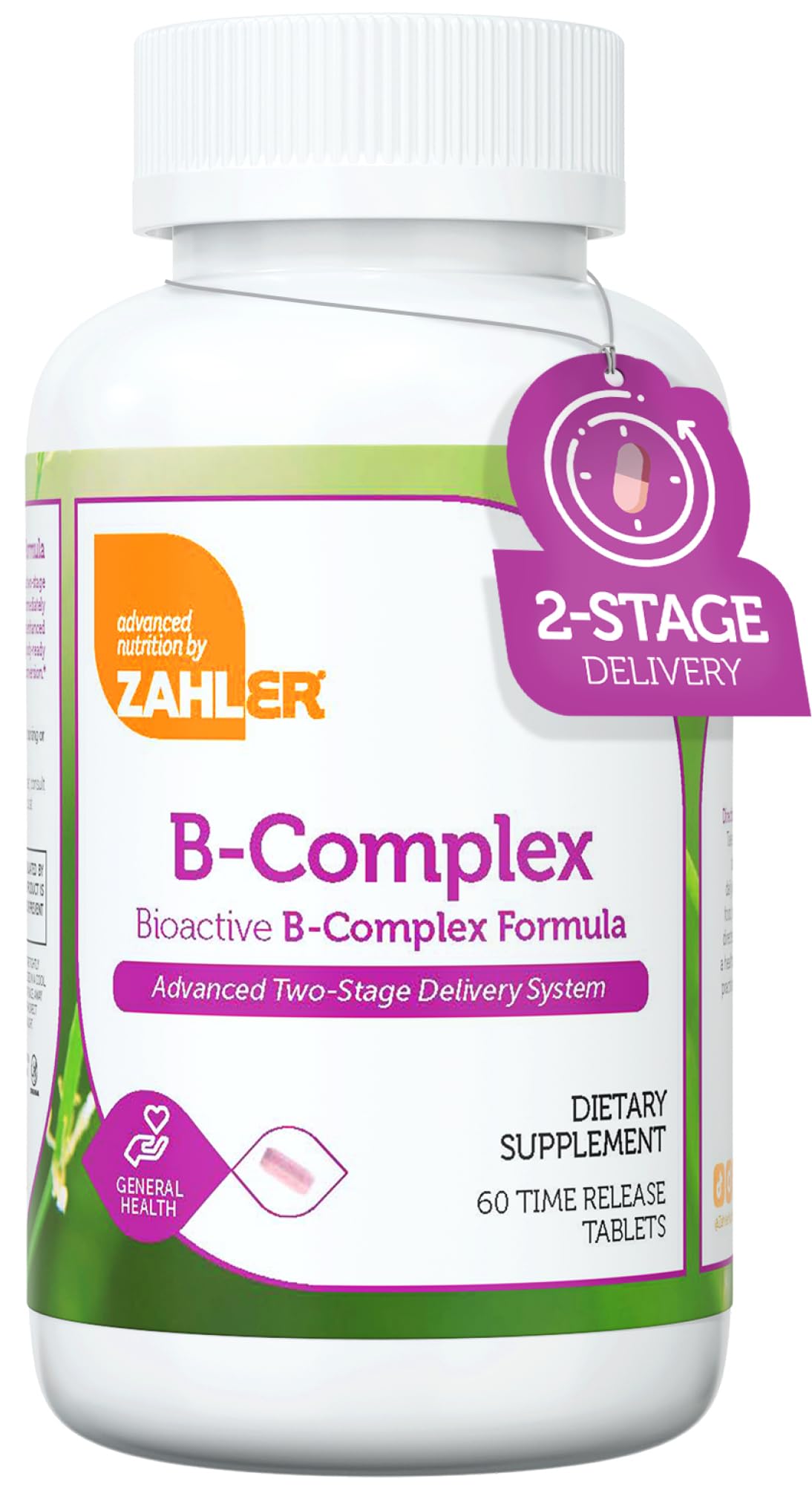 Zahler B Complex: botella frontal para energía diaria