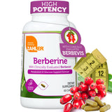 Zahler Berberina con berbevis, frasco de cápsulas, apoyo potencial a la glucosa