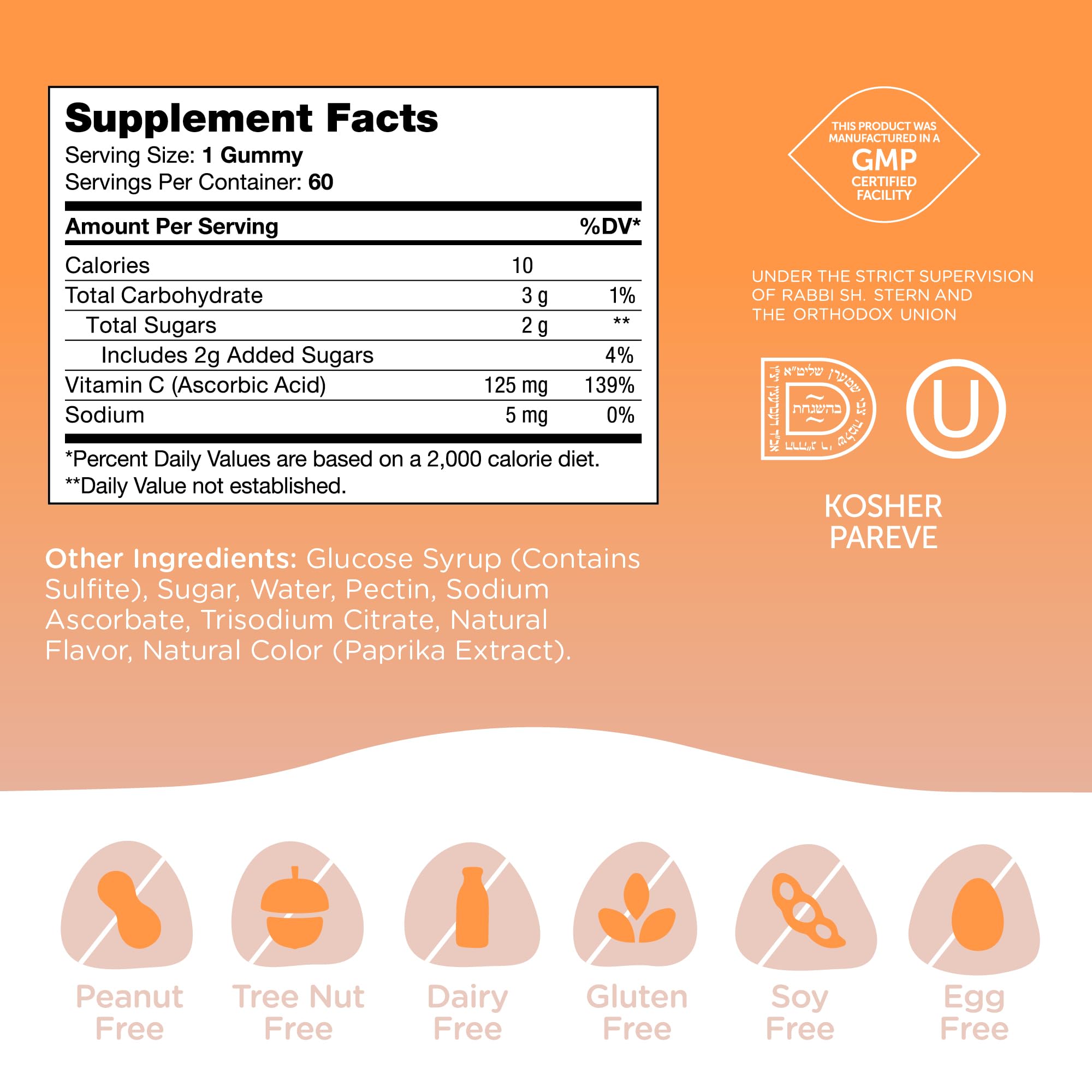Gomitas Zahler Capítulo Uno Vitamina C apoyo a la absorción de hierro no hemo