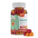 Gomitas Zahler Chapter One Magnesio en frasco, sabor frambuesa y mango para consumo diario.
