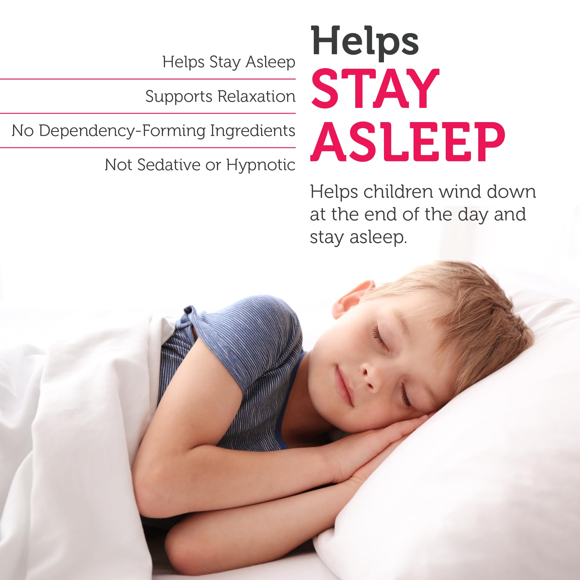 Zahler ChildCalm certificado kosher y libre de organismos modificados.