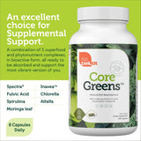 Zahler Core Greens, dosis diaria, soporte de nutrición vegetal y proteína.
