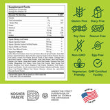 Zahler Core Greens, envase kosher, apto para dietas veganas y sin gluten.