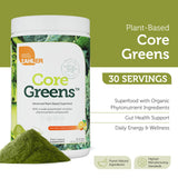 Zahler Core Greens ingredientes-clorofila con spirulina para vitalidad diaria