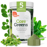 Zahler Core Greens empaque frontal para energía diaria y nutrición natural
