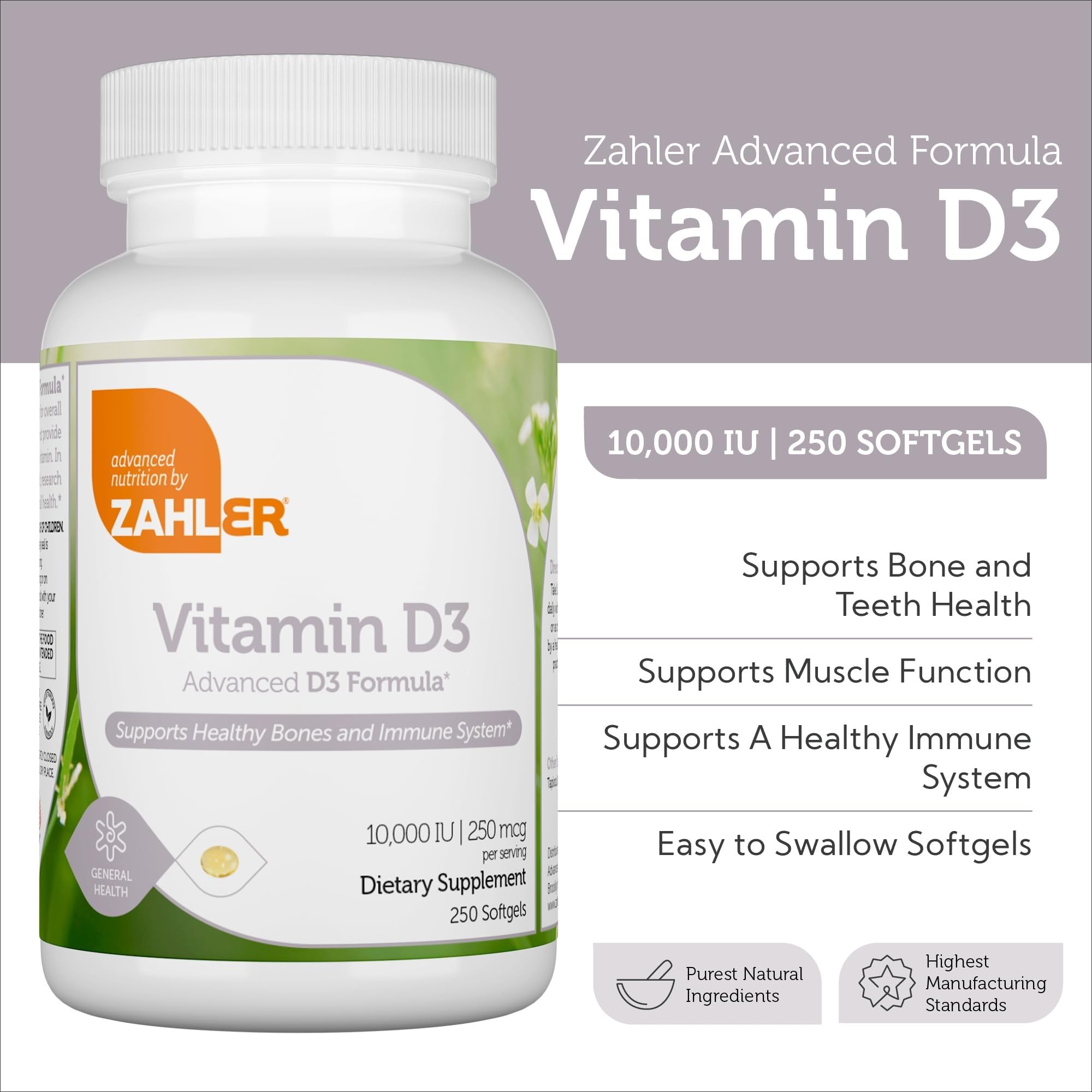 Apoyo al sistema inmunológico con Zahler D3.
