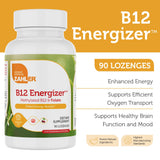 Zahler Energizer, B12 y folato en dosis diaria para vitalidad