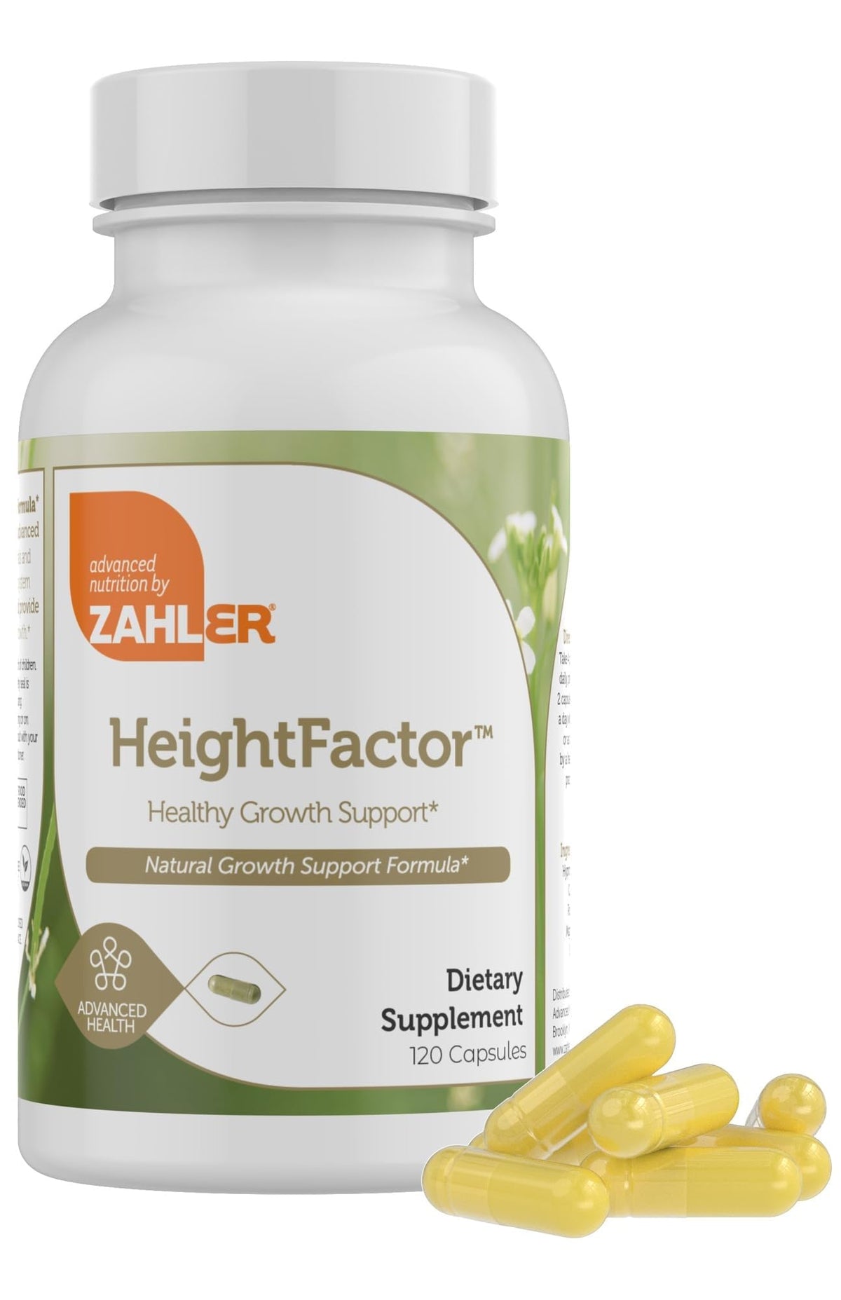 Zahler Factor de Altura: botella de cápsulas para uso diario.