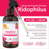 Toma diaria de Zahler Kidophilus en formato líquido para niños