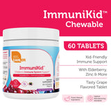 Etiqueta Zahler Kids Immune con certificado kosher