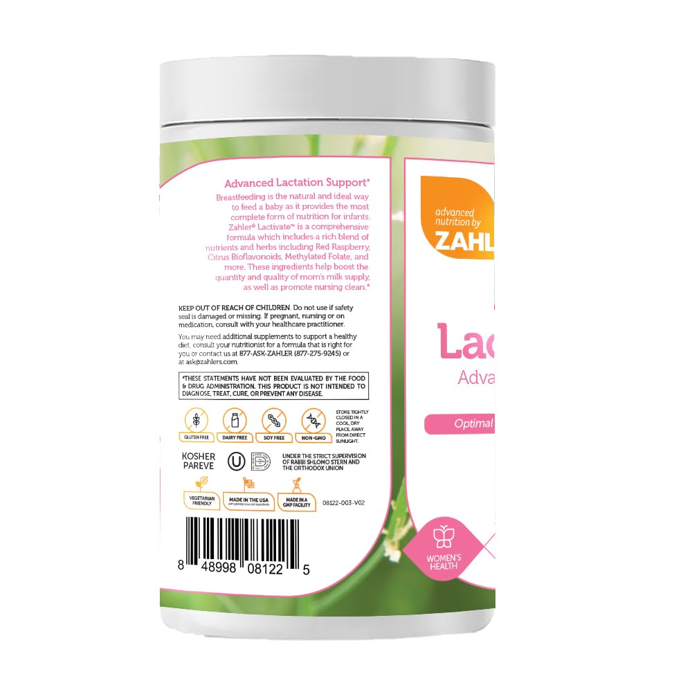 Pastillas Zahler Lactivate, primer plano para uso diario