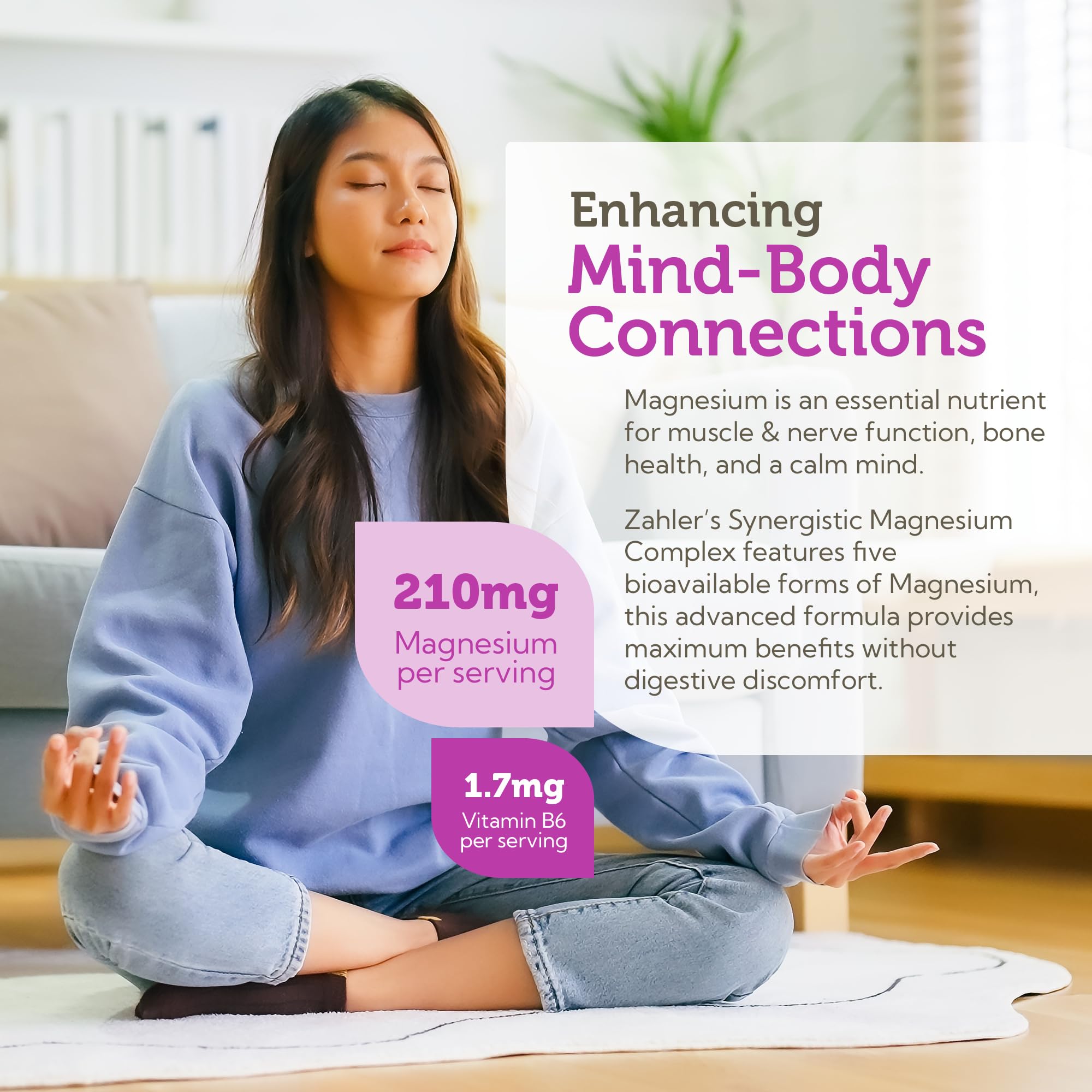 Zahler Magnesium Complex: Vitamina B6 que acompaña el magnesio para bienestar general