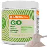 Zahler Mantra Go sabor fruta tropical, energía agradable para entrenar.
