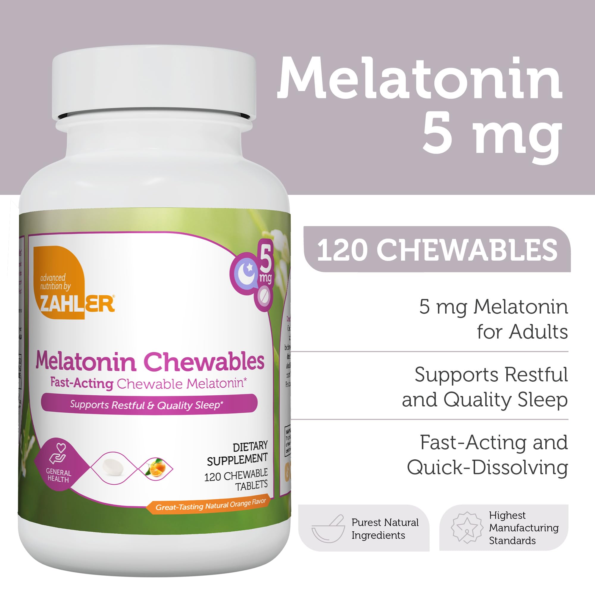 Rutina nocturna tranquila con Zahler Melatonina para un sueño reparador.
