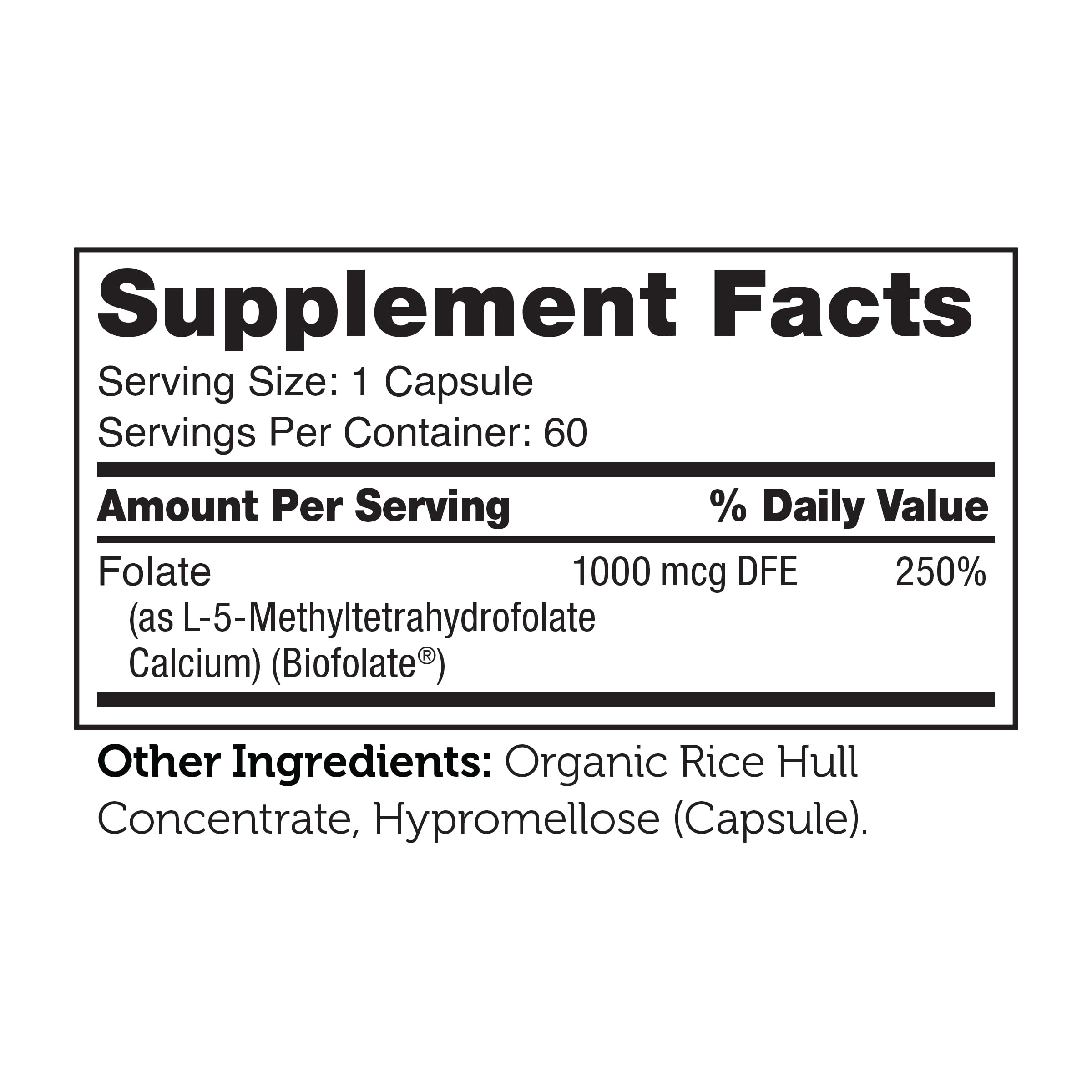 Fórmula sin soja de Zahler Methylfolate para mayor compatibilidad.
