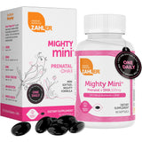Zahler Mighty Mini con DHA para desarrollo cognitivo del bebé durante el embarazo.