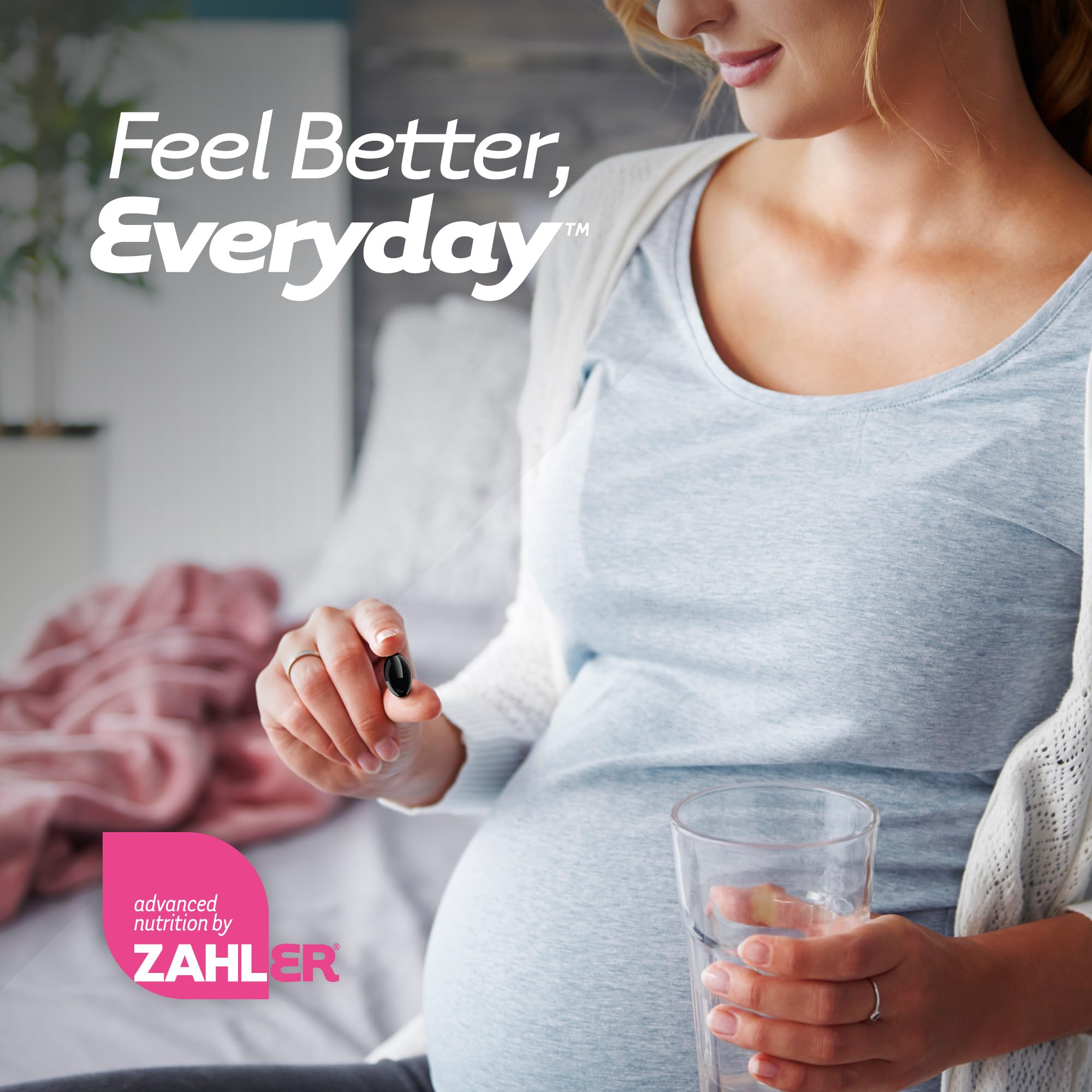 Zahler Mighty Mini con nutrientes esenciales para el embarazo y la salud materna.