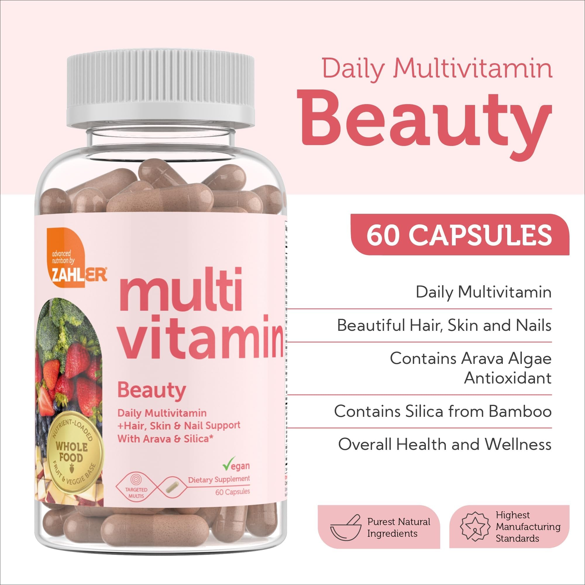 Zahler Multivitamin Beauty: base de fruta y verdura.